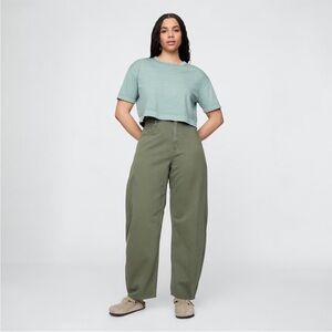 NWT! GAP Mesculen Green High Rise Barrel Jeans - Size 29/8 #739238 🩷